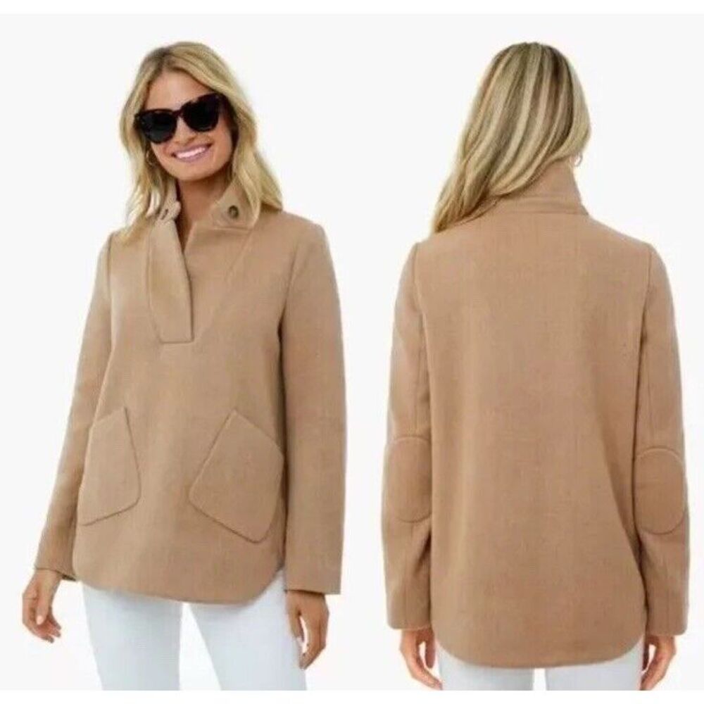 Tuckernuck Emerson Popover Wool Blend Camel Tan Pullover Jacket Size XXS - Picture 2 of 9